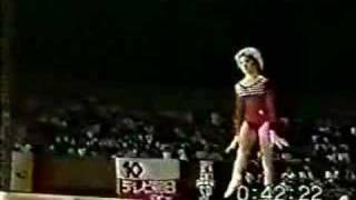 1981 Intl. Jr. Gymnastics Champs Lucy Wener balance beam