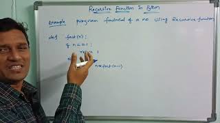 Recursive Function in Python | Recursion | Python Programming | Telugu
