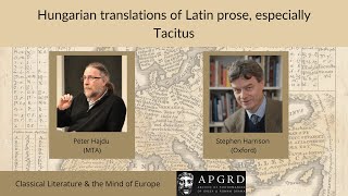 Péter Hajdu \u0026 Stephen Harrison: Classical Literature and the Mind of Europe (6)