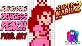 How To Draw Toad From Super Mario Bros 2 Smb2 8 Bit Pixel