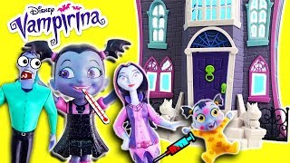 Vampirina Gets Sick in the Scare B&B w/ Oxana, Boris & Gregoria & Doc McStuffins cures w/ Slime!