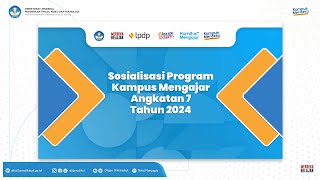 Sosialisasi Program Kampus Mengajar Angkatan 7 Tahun 2023 (LLDikti Wilayah II)