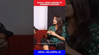 Anjali Arora Replied Munawar Faruqui for TROLLING Her!! Viral Kacha Badaam "Anjali Arora" vs Munawar