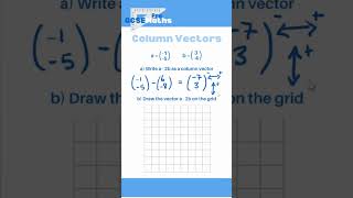 Column Vectors #gcsemaths #maths #geometry #algebra #examtips #revision #highertier #vectors