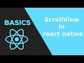17. Using the Scroll view  React Native  ( Scroll View) | | react native tutorial 2020