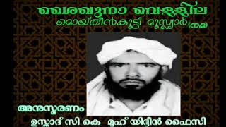 ശൈഖുനാ വെള്ളില മൊയ്തീൻകുട്ടി മുസ്ലിയാർ അനുസ്മരണം 🎙️ ഉസ്താദ് CK മുഹ് യിദ്ദീൻ ഫൈസി