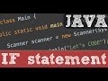 If statement in Java (Conditionals) - Programming tutorial