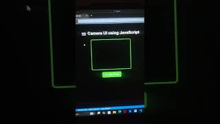 Camera UI Using JavaScript | Build a Webcam App with HTML, CSS, and JS1, 2025