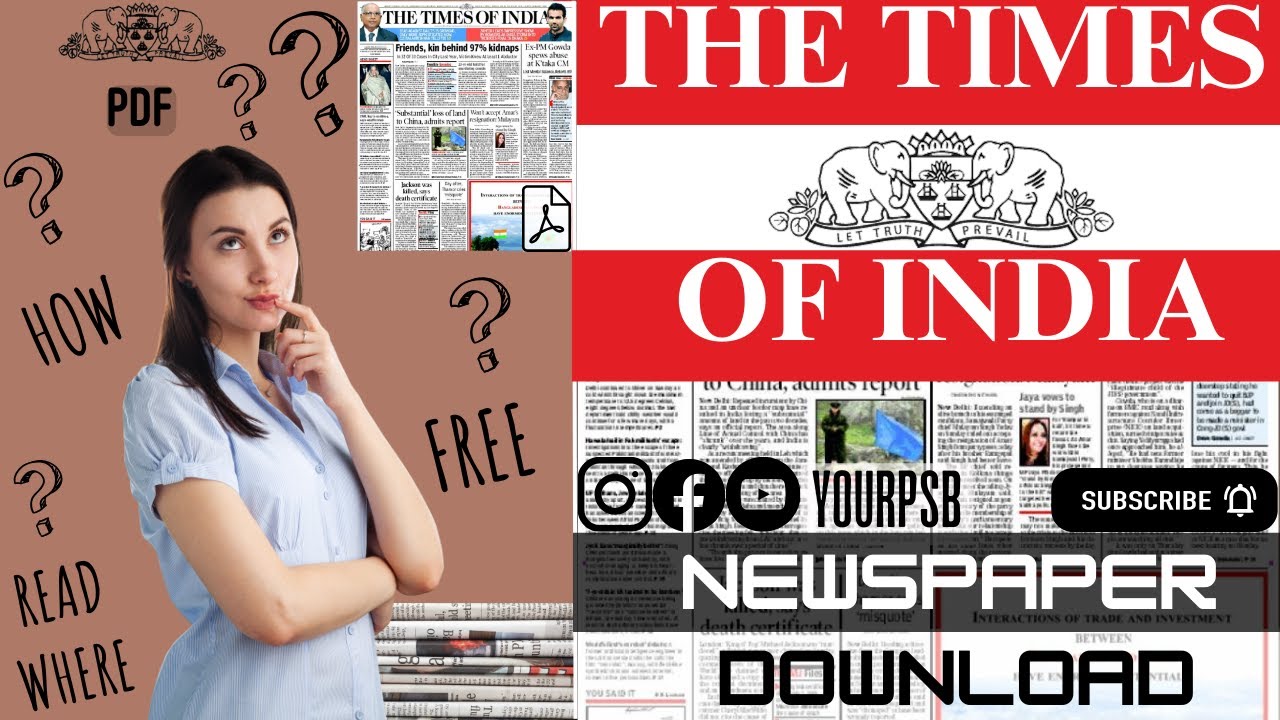 How To Download The Times Of India Newspaper PDF | Times Of India ...