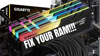 How to make your ram run at full speed EASILY