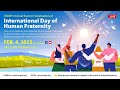 [Live Stream] ICDAY's Virtual Event : International Day of Human Fraternity, 02/04/2023