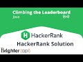 Climbing the Leaderboard Hackerrank Algorithm Solution