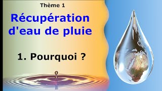 Pourquoi récupérer et valoriser l'eau de pluie ?