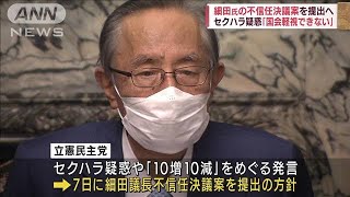 “セクハラ疑惑”細田氏の不信任決議案を提出へ(2022年6月3日)