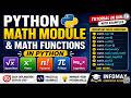 Python Math Module Tutorial in Hindi | Math Functions in Python with Examples | Python Programming