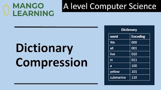 Dictionary Compression