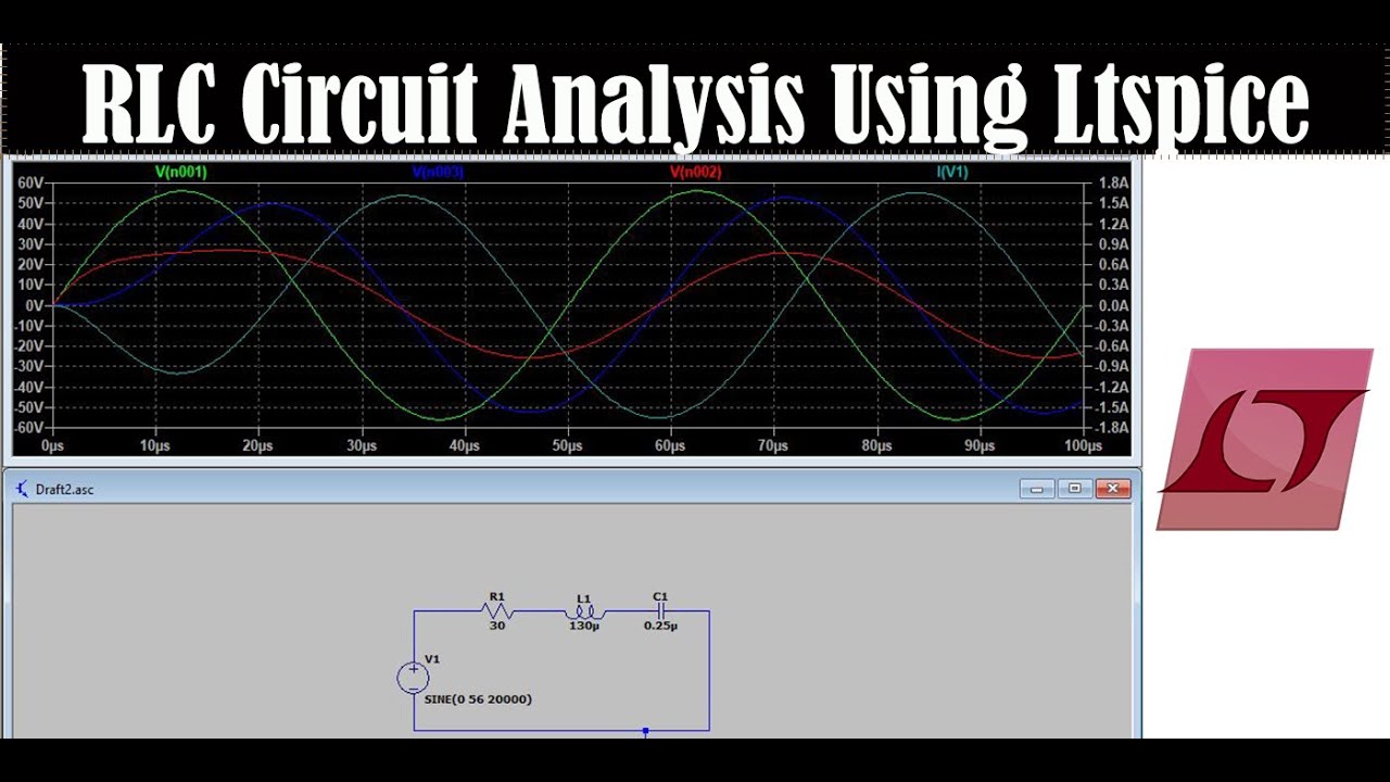 RLC Circuit Analysis Using LTSPICE Software | Transient Analysis RLC ...