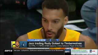 Brian Windhorst SHOCKED Utah Jazz trade Rudy Gobert to Timberwolves