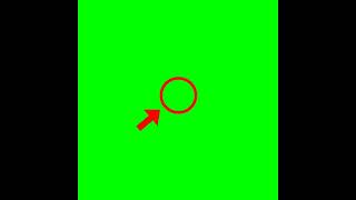 Green screen 4k Red circle arrow