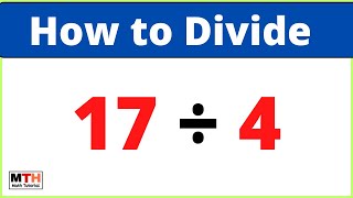 17 divided by 4 (17÷4)