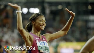 Gabby Thomas' ambition is fueled by ‘an empowering’ support system on, off the track | NBC Sports