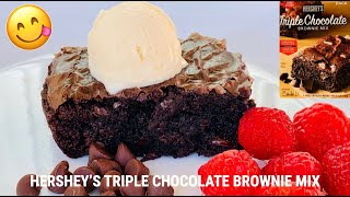 HERSHEY’S Triple Chocolate Brownie Mix