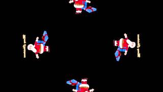 Hologram Technology   Holho 4 Faces Christmas Santa Clause Video HD