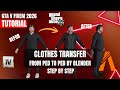 How to Transfer Clothes Between Peds in FiveM Using Blende #gta5  #fivem