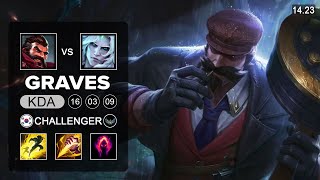 Graves vs Viego Jungle - KR Challenger - Patch 14.23 Season 14