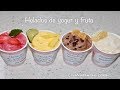 Healthy, light and fast fruit-yogurt ice creams.