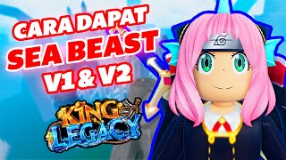 Tutorial Race Sea Beast V1 & Upgrade V2 King Legacy #roblox