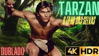 Tarzan (4K)O Filho das Selvas (1959) Aventura 1h 13m • Filme Dublado com Denny Miller