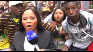 MKMVA and ANC supporters still outside Luthuli House: Chriselda Lewis