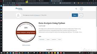 Data Analysis Module with Python by IBM 5th