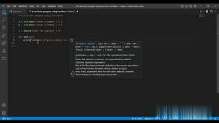 Calculator program in Python using functions