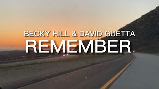 Becky Hill & David Guetta - Remember (lyrics)