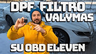 DPF filtro valymas su OBDeleven.