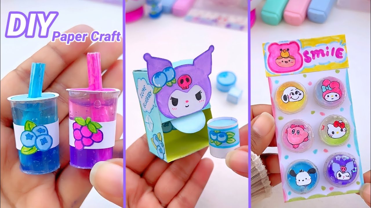 Diy Miniature Crafts Idea Easy Craft Ideas School Hacks Mini