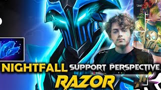 7.37D - Crazy play Nightfall Razor The Hard Carry - Dota 2 Pro Gameplay #nightfall #razor