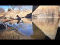 Ice-Out Fishing For BIG FISH Under BUSY HIGHWAY BRIDGE!!! (It Pays To STOP)