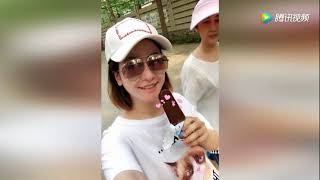 准妈妈李晟晒照引发网友争论 孕妇不能吃冰激凌