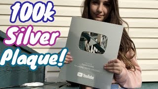 GETTING MY SILVER PLAQUE FROM YOUTUBE!!!!!