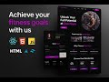 Gym website Landing Page in React JS & Tailwind CSS | Smooth Scroll, Animations, with [Source Code]