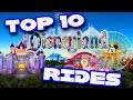 Top 10 Disneyland Rides