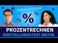 Prozentrechnen | Einstellungstest Mathe Aufgaben trainieren #einstellungstest #mathe