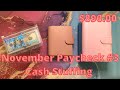 Cash Envelope & Sinking Funds Stuffing $890 | November Paycheck #3 | Dave Ramsey Inspired