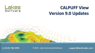 Lakes Environmental Software Webinar - CALPUFF View Version 9.0 Update