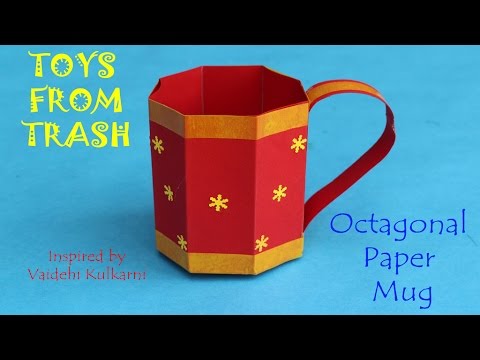 Octagonal Paper Mug | English Octagonal Paper Mug | English