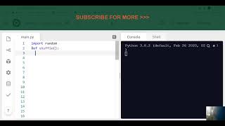 Python Programming Code to Shuffle Playing Cards