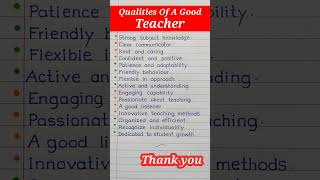 Qualities Of A Good Teacher | Qualities Of A Best Teacher | #shorts #teacher